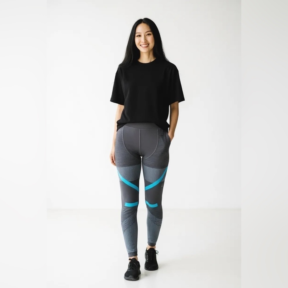 ADIDAS BY STELLA MCCARTNEY Run Primeknit leggings Tights Run Carrera grey blue